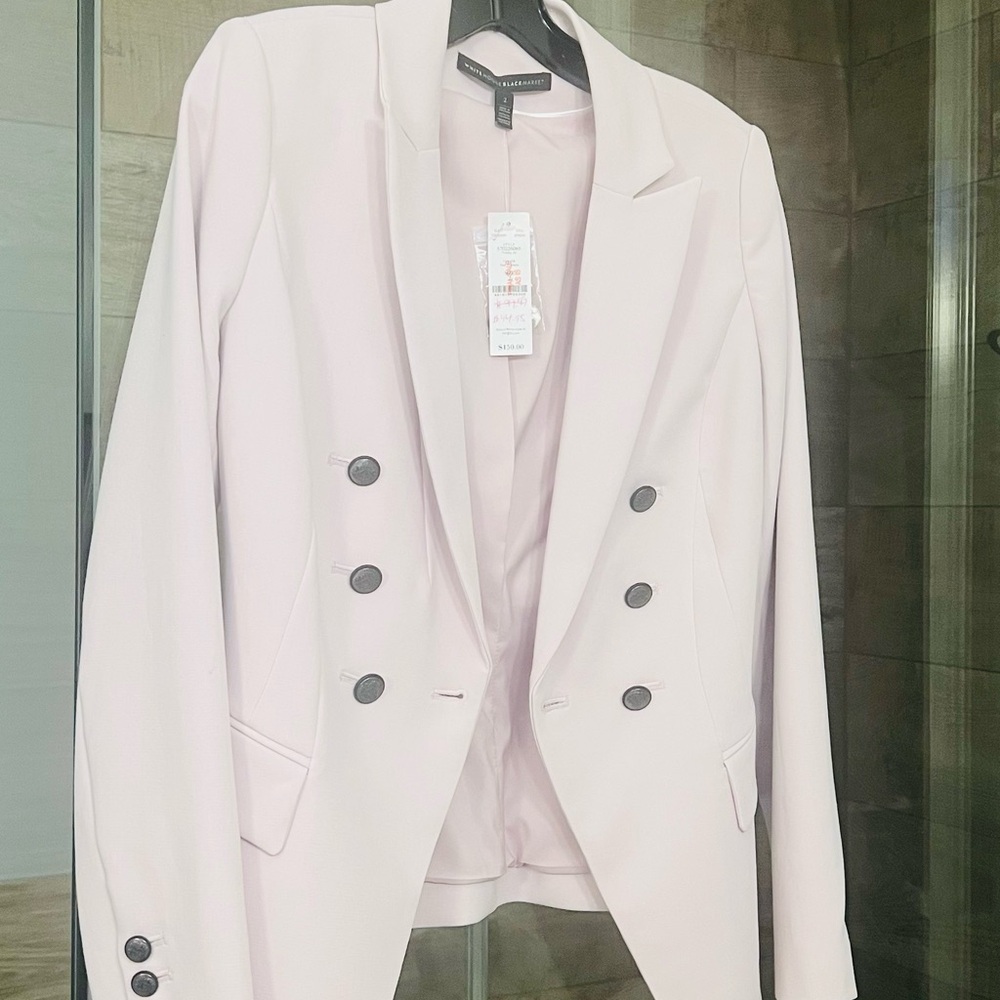 White House Black Market Light Pink Blazer